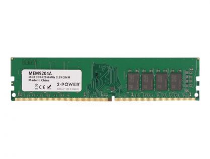 2-Power - DDR4 - module - 16 GB - DIMM 288-pin - 2666 MHz / PC4-21300 - CL19 - 1.2 V - unbuffered - non-ECC