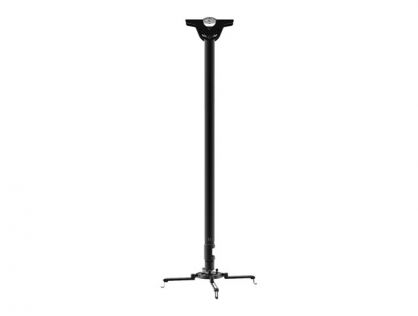 Ceiling Mount w/1M (39") Black Pole