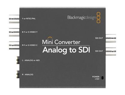 Blackmagic Mini Converter Analog to SDI analogue video to serial digital converter