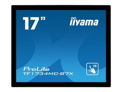 iiyama ProLite TF1734MC-B7X - LED monitor - 17" - open frame - touchscreen - 1280 x 1024 - IPS - 350 cd/m² - 1000:1 - 5 ms - HDMI, VGA, DisplayPort - black