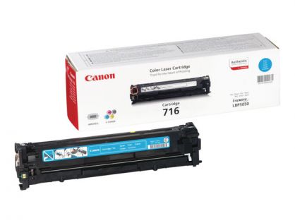 Canon 716 C - 1979B002 - 1 x Cyan - Toner Cartridge - For iSENSYS LBP5050,LBP5050N,MF8030CN,MF8040Cn,MF8050CN,MF8080Cw