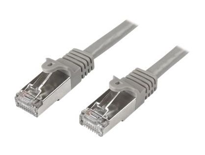 StarTech.com 5m CAT6 Ethernet Cable, 10 Gigabit Shielded Snagless RJ45 100W PoE Patch Cord, CAT 6 10GbE SFTP Network Cable w/Strain Relief, Grey, Fluke Tested/Wiring is UL Certified/TIA - Category 6 - 26AWG (N6SPAT5MGR) - patch cable - 5 m - grey