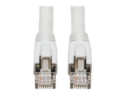 Eaton Tripp Lite Series Cat8 25G/40G-Certified Snagless Shielded S/FTP Ethernet Cable (RJ45 M/M), PoE, White, 3 ft. (0.91 m) - patch cable - 91.4 cm - white