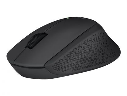 Logitech M280 - Mouse - right-handed - optical - 3 buttons - wireless - 2.4 GHz - USB wireless receiver - black