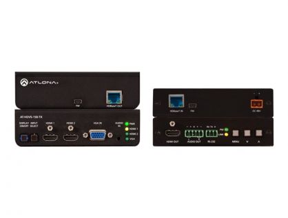 HDBaseT Scaler HDMI & Analog Audio Dual HDMI & VGA / Audio to HDBaseT Switcher - Bundle