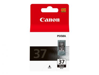 Canon PG-37 - 2145B001 - 1 x Black - Ink tank - For PIXMA iP1800,iP1900,iP2500,iP2600,MP140,MP190,MP210,MP220,MP470,MX300,MX310