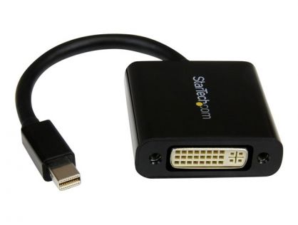 StarTech.com Mini DisplayPort to DVI Adapter - 1920x1200 - 1080p - Dongle - Monitor Adapter - Mini DisplayPort Adapter - Mini DP to DVI (MDP2DVI3) - DVI adapter - Mini DisplayPort (M) to DVI-I (F) - 17 cm - black