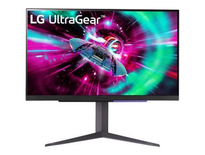 LG UltraGear 27GR93U-B - LED monitor - gaming - 27" - 3840 x 2160 4K @ 144 Hz - IPS - 1000:1 - DisplayHDR 400 - 1 ms - 2xHDMI, DisplayPort - purple grey