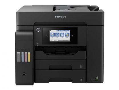 Epson EcoTank ET-5800 ET 5800 ET5800 - Multifunction printer - colour - ink-jet - A4 (210 x 297 mm) (original) - A4 (media) - up to 25 ppm (printing) - 550 sheets - 33.6 Kbps - USB 2.0, LAN, Wi-Fi(ac) - black