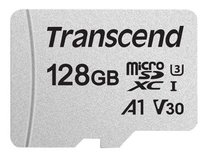 Transcend 300S - Flash memory card - 128 GB - A1 / Video Class V30 / UHS-I U3 - microSDXC