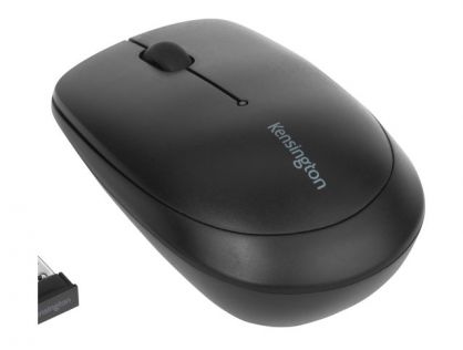 Kensington Pro Fit Mobile - Mouse - right and left-handed - laser - 2 buttons - wireless - 2.4 GHz - USB wireless receiver - black