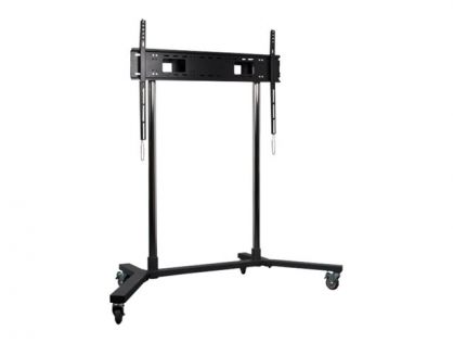 B-TECH BT8506 cart - for LCD display / touchscreen - black base with chrome poles