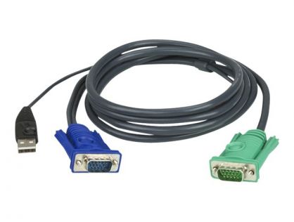 ATEN 2L-5201U - keyboard / video / mouse (KVM) cable - 1.2 m