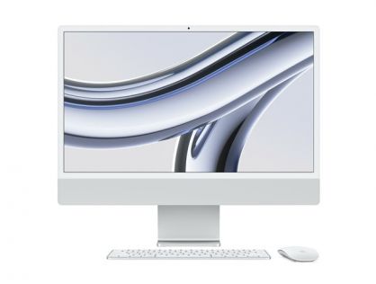 Allinone 24inch iMac with Retina 4.5K display  M3 chip with 8core CPU and 10core GPU  8GB RAM 512GB SSD  Silver  Z19E