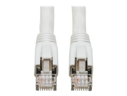 Eaton Tripp Lite Series Cat8 25G/40G Certified Snagless Shielded S/FTP Ethernet Cable (RJ45 M/M), PoE, White, 15 ft. (4.57 m) - patch cable - 4.572 m - white