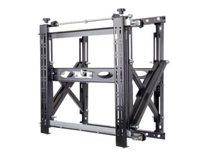 Heavy Duty Pop-Out Flat Screen Wall Mount with Quick Lock Push System - Black