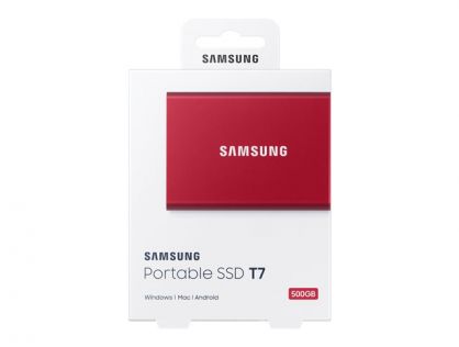 Samsung T7 MU-PC500R - SSD - 500 GB - USB 3.2 Gen 2