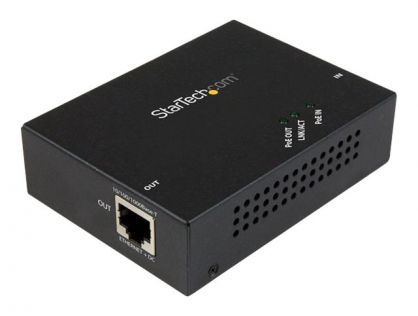 StarTech.com 1 Port Gigabit PoE+ Extender 802.3at & 802.3af - 100m (330ft) - Power over Ethernet Extender - PoE Repeater Network Extender (POEEXT1GAT) - repeater - 10Mb LAN, 100Mb LAN, 1GbE