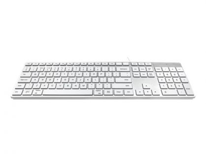 Ceratech Accuratus 301 - keyboard - UK - white, silver
