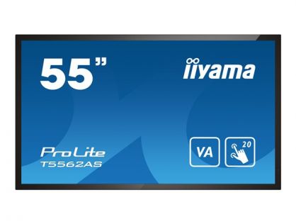 iiyama ProLite T5562AS-B1 55" Class (54.6" viewable) LED-backlit LCD display - 4K - for digital signage / interactive communication