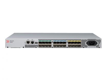 Brocade G610 - Switch - Managed - 8 x 32Gb Fibre Channel SFP+ - back to front airflow - rack-mountable
