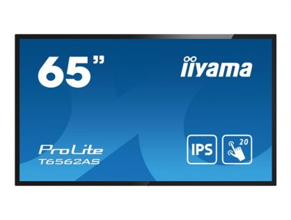 iiyama ProLite T6562AS-B1 65" Class (64.5" viewable) LED-backlit LCD display - 4K - for digital signage / interactive communication