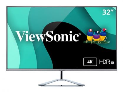 ViewSonic VX3276-4K-mhd - LED monitor - 32" - 3840 x 2160 4K UHD (2160p) - VA - 300 cd/m² - 2500:1 - HDR10 - 4 ms - 2xHDMI, DisplayPort, Mini DisplayPort - speakers