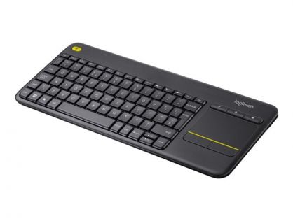 Logitech Wireless Touch Keyboard K400 Plus - keyboard - Spanish - black Input Device