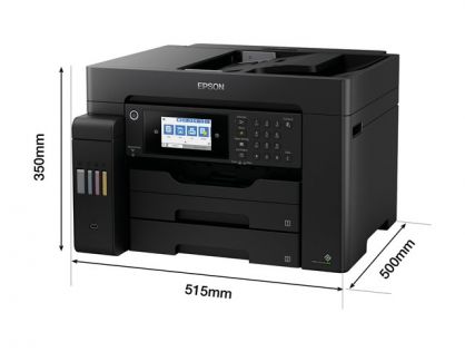 Epson EcoTank ET-16600  ET 16600  ET16600 - Multifunction printer - colour - ink-jet - A3 (297 x 420 mm) (original) - A3 (media) - up to 25 ppm (printing) - 550 sheets - 33.6 Kbps - USB, LAN, USB host, Wi-Fi - black