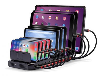 10 PORT USB CHARGING STATION FOR TABLETS/SMARTPHONES