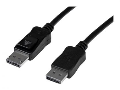 StarTech.com 50 ft DisplayPort Cable with Latches - Active - 2560 x 1600 - DPCP & HDCP - Male to Male DP Video Monitor Cable (DISPL15MA) - DisplayPort cable - DisplayPort (M) to DisplayPort (M) - 15 m - active, latched - black