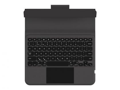 UAG Rugged Bluetooth Keyboard w/ Trackpad for iPad 10.2 UK English - Black/Ash - Keyboard and folio case (case) - with trackpad - Rugged - backlit - Bluetooth - UK - black, ash keyboard, black, ash case - bulk - for Apple 10.2-inch iPad (7th generation, 8