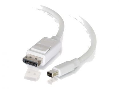 C2G 2m Mini DisplayPort to DisplayPort Adapter Cable 4K UHD - White - DisplayPort cable - 2 m