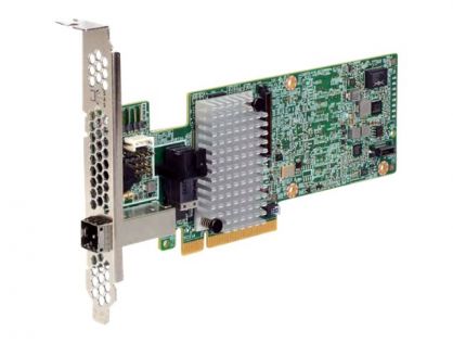 Broadcom MegaRAID SAS 9380-4i4e - Storage controller (RAID) - 4 Channel - SATA / SAS 12Gb/s - low profile - RAID RAID 0, 1, 5, 6, 10, 50, JBOD, 60 - PCIe 3.0 x8