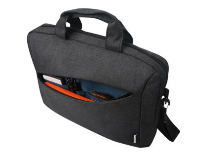 Lenovo Casual Toploader T210 - Notebook carrying case - 15.6" - charcoal black - for IdeaPad 1 14, S340-14, ThinkCentre M75t Gen 2, ThinkPad T14s Gen 3, X1 Nano Gen 2, V15 IML