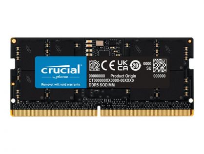Crucial - DDR5 - module - 16 GB - SO-DIMM 262-pin - 5600 MHz / PC5-44800 - CL46 - 1.1 V - non-ECC