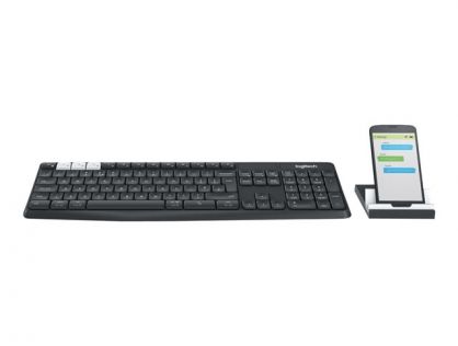 Logitech K375s Multi-Device - keyboard - QWERTZ - German - graphite, off-white Input Device