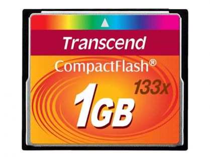 Transcend - Flash memory card - 1 GB - 133x - CompactFlash