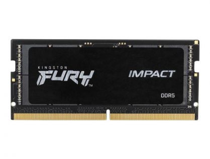 Kingston FURY Impact - DDR5 - module - 32 GB - SO-DIMM 262-pin - 5600 MHz / PC5-44800 - CL40 - 1.1 V - unbuffered - on-die ECC