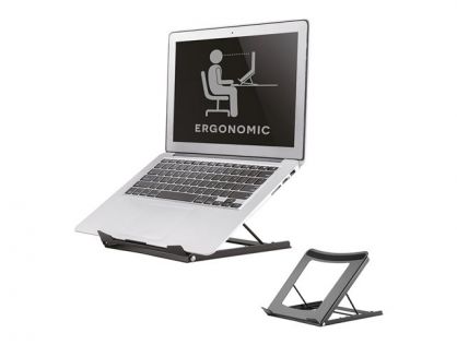 Neomounts NSLS075 - Stand - for notebook - powder-coated steel - black - screen size: 10"-15" - desktop