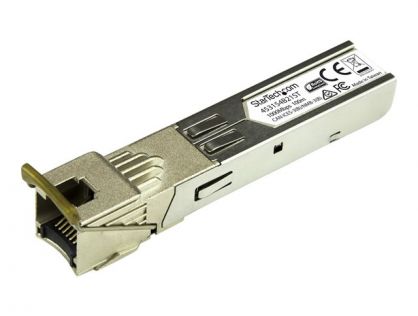 StarTech.com HPE 453154-B21 Compatible SFP Module, 1000BASE-T, SFP to RJ45 Cat6/Cat5e, 1GE Gigabit Ethernet SFP, RJ-45 (Copper) 100m, HPE 6120XG, 6120G, Flex Fabric, Mini GBIC SFP Module - Lifetime Warranty (453154B21ST) - SFP (mini-GBIC) transceiver modu