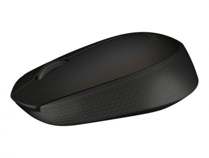 Logitech B170 - Mouse - optical - 3 buttons - wireless - 2.4 GHz - USB wireless receiver - black