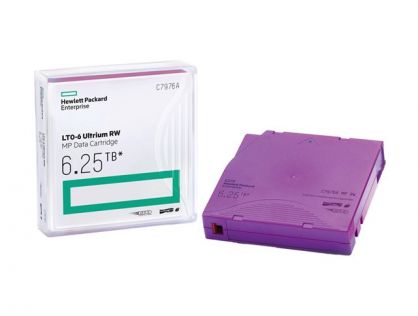 HPE RW Data Cartridge - 20 x LTO Ultrium 6 - 2.5 TB / 6.25 TB - write-on labels - purple - for StorageWorks SAS Rack-Mount Kit, StoreEver MSL2024, MSL4048, MSL8096, StoreEver 1/8 G2