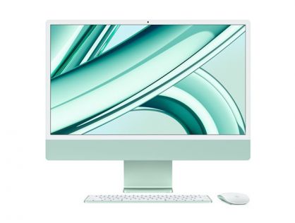 Allinone 24inch iMac with Retina 4.5K display  M3 chip with 8core CPU and 8core GPU  8GB RAM  256GB SSD  Green  Z196