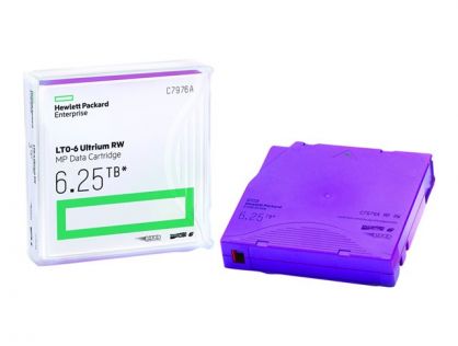 HPE Ultrium RW Data Cartridge - LTO Ultrium 6 6.25 TB - purple - for StoreEver 6250, LTO-6, MSL2024, MSL4048, MSL8096, StoreEver 1/8 G2