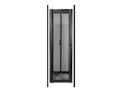 APC 45U 19" NetShelter SX Rack Enclosure Black with Sides. Size 600mm wide x 1070mm depth x 2120mm height. May require special handling and delivery can take up to 3 days due to the size. Check with sales.