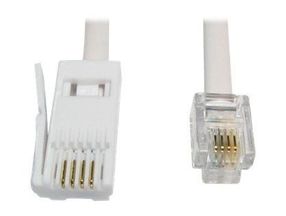 Cables Direct phone cable - 10 m - white