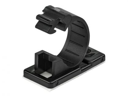 StarTech.com 100 Adhesive Cable Management Clips Black, Network/Ethernet/Office Desk/Computer Cord Organizer, Sticky Cable/Wire Holders, Nylon Self Adhesive Clamp UL/94V-2 Fire Rated - Nylon 66 Plastic - TAA (CBMCC2) - cable clips - TAA Compliant