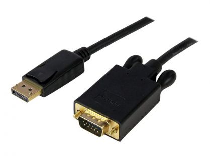 StarTech.com 6ft DisplayPort to VGA Cable - 1920 x 1200 - Active DP to VGA Adapter - DP to VGA Monitor Cable (DP2VGAMM6B) - DisplayPort cable - 1.83 m