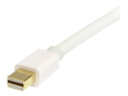 StarTech.com 1m 3 ft White Mini DisplayPort to DisplayPort 1.2 Adapter Cable M/M - DisplayPort 4k with HBR2 support - Mini DP to DP Cable (MDP2DPMM1MW) - DisplayPort cable - 1 m